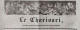 1833 Journaux Satirique Anciens " LE CHARIVARI " - LOUIS PHILIPPE - LE PAUVRE PECHEUR - Dessin BENJAMIN ROUBAUD ? - 1800 - 1849