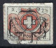 SUISSE Ca.1850: Le ZNr. 12 ("Winterthur") B Obl. Rosette, Coin SO Touché, Var. "cadre S Interrompu", Très Forte Cote - 1843-1852 Correos Federales Y Cantonales
