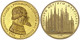 Vergoldete Bronzemedaille 1886 V. Fran. Broggi, A.d. 500-Jahrfeier Des Mailänder Doms. Brb. Giovanni Galeati N.r./Dom. 4 - Autres & Non Classés