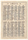 CALENDRIER ORIGINAL 1895 PUBLICITE LA KABILINE ILLUSTRATEUR - Small : ...-1900