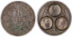 1886 J. Als Patriotische Gedenkmünze Mit Den 3 Kl. Köpfen Der 3 Kaiser (Wilhelm I., Friedrich III. Und Wilhelm II) Hinte - 2, 3 & 5 Mark Silver