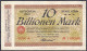 Stadt, 10 Bio. Mark 1.11.1923. Wz. Mauerwerk, Serie A. III. Dießner. 382.3d. - [11] Local Banknote Issues