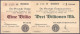 Girokasse, 1 U. 3 Bio. Mark 10.11.1923. Ohne Wz. II. Dießner. 663. 1,3. - [11] Local Banknote Issues