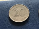 Münze Münzen Umlaufmünze Malaysia 20 Sen 1969 - Maleisië