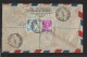 Malaya Kelantan Stamps On Cover From Kota Bharu To India With Registered Post Via Singapore (B72) - Kelantan