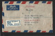 Malaya Kelantan Stamps On Cover From Kota Bharu To India With Registered Post Via Singapore (B72) - Kelantan