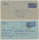 Indien India Aerogramme 2x 5.00 Rupien Postal Stationary Flying Bird - Benutzt - Beide Verschieden - Aerogrammi