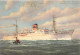 TRANSPORTS - Adriatica - Société De Navigation - Paquebots Enotria - Messapia - Carte Postale Ancienne - Steamers