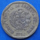 PERU - 10 Centimos 2012 KM# 305.4 Monetary Reform (1991) - Edelweiss Coins - Peru