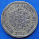 PERU - 10 Centimos 2012 KM# 305.4 Monetary Reform (1991) - Edelweiss Coins - Pérou