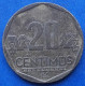 PERU - 20 Centimos 2018 KM# 306.4 Monetary Reform (1991) - Edelweiss Coins - Pérou