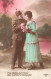 COUPLES - O! Qu'il Fait Bon Jaser D'amour Dans Le Calme D'un Heureux Jour - Colorisé - Carte Postale Ancienne - Paare