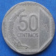 PERU - 50 Centimos 2012 KM# 307.4 Monetary Reform (1991) - Edelweiss Coins - Peru