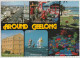 Australia VICTORIA VIC Street Beach Park Sailing Mill Coral GEELONG Multiviews Nucolorvue Postcard 1985 Pmk - Geelong