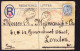 1895 R-Brief Mit Zusatzfrankatur Aus Winnebah Nach London. Bedarfsspuren. - Goldküste (...-1957)