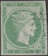 499 Greece Grecia - 1861 - Testa Di Mercurio, 5 Lep. Verde Giallo N. 3, Hellas N. 3a. Cert. Eichel. Lux - Gebruikt