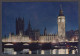 111001/ LONDON, Houses Of Parliament And Westminster Bridge By Night - Houses Of Parliament