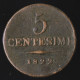  Italie / Italy, Franz I, 5 Centesimi, 1822, Venice, Cuivre (Copper), B+ (F),
C#3 - Lombardo-Veneto