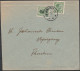 461 - Denmark Faroe Islands - 1919 - Lettera In Affrancatura Mista Isole Faeroer 2 ö Su 5 ö Verde N. 1 + Danimarca 5 ö V - Storia Postale