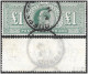 1902-10, King Edward VII £1 Dull Blue-green Fine Used Expertised On Reverse - Ongebruikt