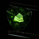 Delcampe - Diopside Chrome Naturelle De Russie - Trillion 0.38 Carat - 5 X 5 X 2.2 Mm - Autres & Non Classés