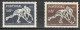 Portugal 1952 AF#751-752** Hockey On Roller Complete Set Sports MNH (3.50 STAMP WITH GUM DISTURBANCE) - Nuevos