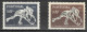 Portugal 1952 AF#751-752** Hockey On Roller Complete Set Sports MNH (3.50 STAMP WITH GUM DISTURBANCE) - Neufs