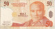 BILLETE DE TURQUIA DE 50 LIRAS DEL AÑO 2005  (BANK NOTE) - Turkey