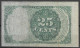 Usa U.s.a. UNITED STATES OF AMERICA 1874 U.S. 25 Cent Fractional Currency Note 5th Issue FR-1308 Very Fine - 1874-1875 : 5° Issue