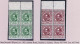 Ireland 1943 Hyde/Gaelic League Set Of 2 In Marginal Blocks Of 4 Fresh Mint Unmounted - Nuovi