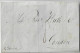 1844 Fold Cover From New York USA To London Great Britain Cancel Liverpool By Sail Ship Garrick Handwritten Postage 8 - Storia Postale