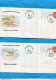 FRANCE-5 Enveloppes P A P-  Illustrées Différents Avions Et 1 Ballon-cachet  45°  Salon Intern Du Bourget 2003 - Prêts-à-poster:Overprinting/Luquet