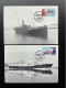 NORWAY NORGE 1993 FAST LINE TRONDHEIM TO HAMMERFEST SET OF 2 MAXIMUM CARDS 02-07-1993 NOORWEGEN SHIPS - Maximumkaarten