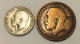 LOT DE  2 PIECES G B 1921 SIX PENCE ET HALF PENNY 1916 - C. 1/2 Penny