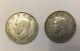 2 Pièces De ONE SHILLING GEORGE VI 1937 - 1938 Gde BRETAGNE - I. 1 Shilling