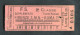 Ticket De Train 1933 "Florence - Rome (Firenze -> Roma) 2e Classe - Italie - Europe