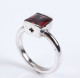 Ring 925 Silver With Red Garnet 2.88 Carat - Ringe