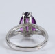 Delcampe - Ring Sterling Silver Ring With Amethyst - Ringe