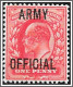 KEVII SGO48 O49, ½d GREEN & 1d SCARLET, ARMY OFFICIAL Overprint. Mounted Mint - Unused Stamps