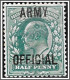 KEVII SGO48 O49, ½d GREEN & 1d SCARLET, ARMY OFFICIAL Overprint. Mounted Mint - Neufs