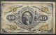 1863 Usa U.s.a. UNITED STATES OF AMERICA  Fractional Currency Columbia 1863 15 Cents 3rd Issue FR #1255 - 1874-1875 : 5 Uitgift