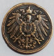 Germany Empire 1910 G,ERROR Minting 1 Pfennig, Extra Metal On The Rim.. Kaisar Wilhelm II, Perfect,  Karlsruhe Mintgomaa - 1 Pfennig
