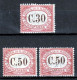 ⁕ San Marino 1924 ⁕ Segnatasse / Postage Due ⁕ 3v MH - Portomarken