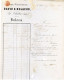 9 Mars 1856 N°17A Lac La Chatre Pc 818 Vers Bourges,signée Calves - 1849-1876: Klassik
