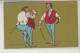 SCHERMA  FENCING  ESCRIME  FECHTEN HUMOR UMORISTICHE ILLUSTRATORE ILLUSTRATA  VG  1912 - Fencing