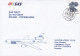 China Chine SAS First DC-10 Flight BEIJING-COPENHAGEN 1988 Cover Brief KØBENHAVBN LUFTHAVN (Arr.) - Posta Aerea