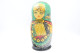 Design :  NESTING DOLLS : FOLK ART - Matryoshka - Hand Painted - Made In Russia USSR ( Sitnikovo ) - 1950's - H:16cm - Art Oriental