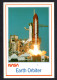 Thème Avions , Espace - EARTH ORBITER - John Kennedy Space Center And The Lift Off Of Space Shuttle Discovery NASA - Espace
