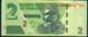 ZIMBABWE P99b 2 DOLLARS 2016 NEW SERIAL NUMBER  #BE Signature 6    UNC. - Zimbabwe