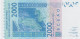 W.A.S.  NIGER  P616Hv 2000 FRANCS (20)22 2022 Signature 45 UNC. - West African States